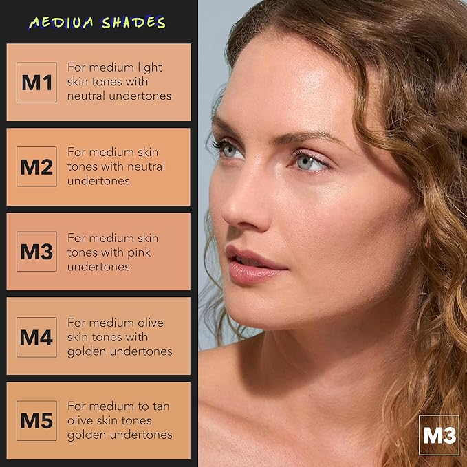 COVER FX Power Play Foundation - Shade M1 - Buildable Full Coverage - Waterproof Sweat-Proof Transfer-Proof - Natural Matte Finish - All Skin Types-VivaGrace Women