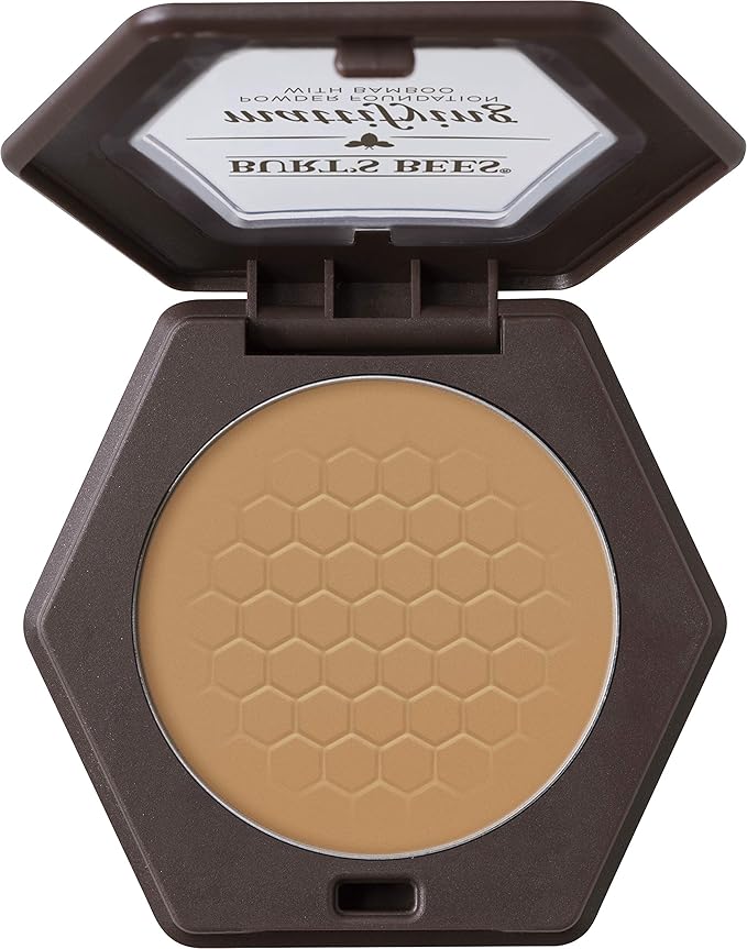 Burts Bees 100% Natural Mattifying Powder Foundation, Nutmeg - 0.3 Ounce (Pack of 2)-VivaGrace Women