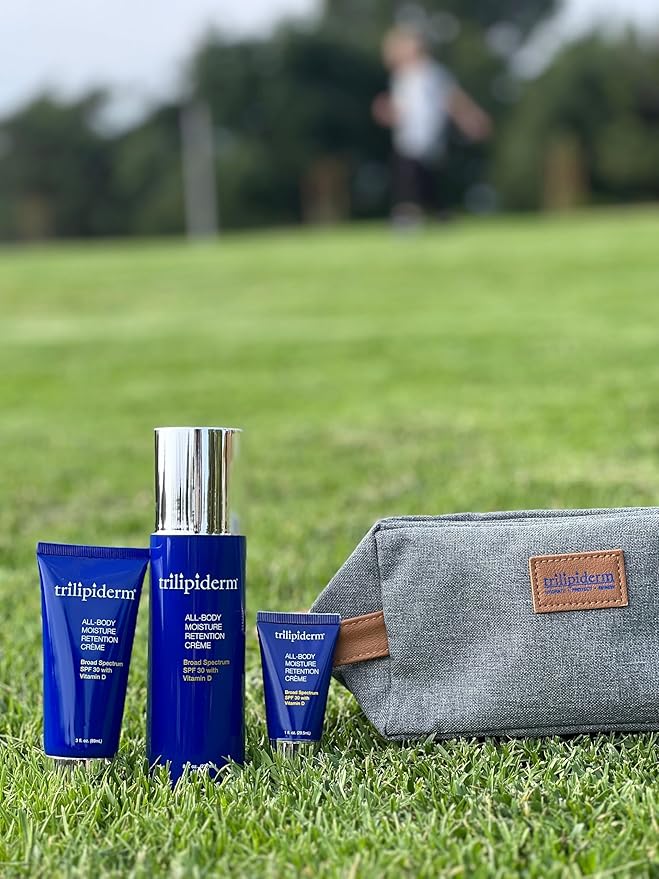 Trilipiderm All-Body Moisture Retention Crème with SPF 30, Vitamin D - 8oz Airless Pump Sunscreen-VivaGrace Women