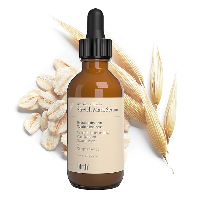 Birth Skincare Stretch Mark Serum for Pregnancy and Postpartum. Natural and safe for sensitive skin and all skin types. 𝐌𝐚𝐝𝐞 𝐢𝐧 𝐂𝐚𝐧𝐚𝐝𝐚, 2oz | 59 ml-VivaGrace Women