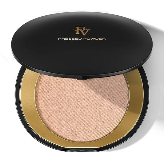 FV Matte Finish Pressed Powder, Long-Lasting, Lightweight, Oil-Control, Medium Coverage Baking Setting Powder for All Skin Types, 0.28 Oz, Classic Ivory-VivaGrace Women
