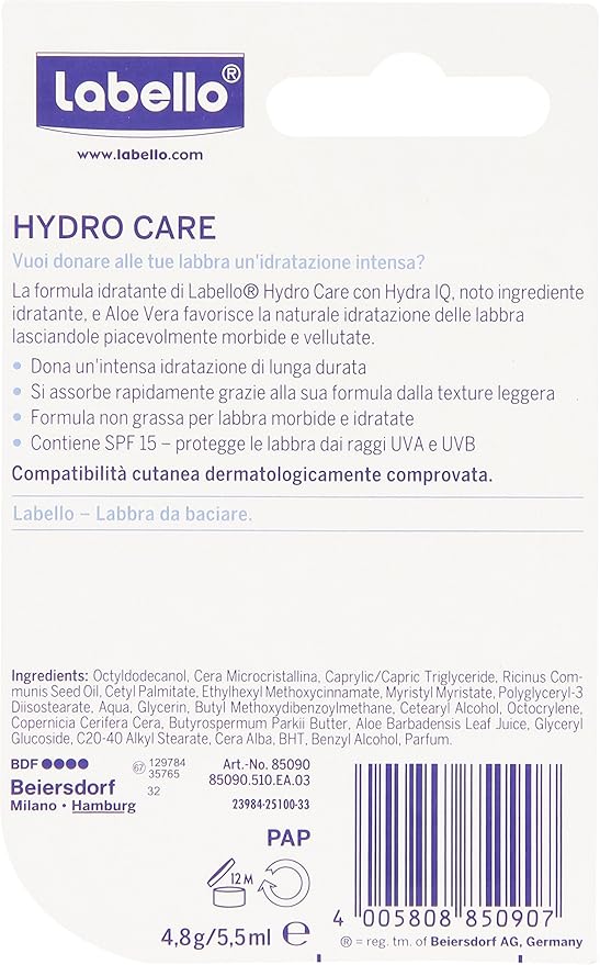 Labello Hydro Care Lip Balm 4.8 g-VivaGrace Women