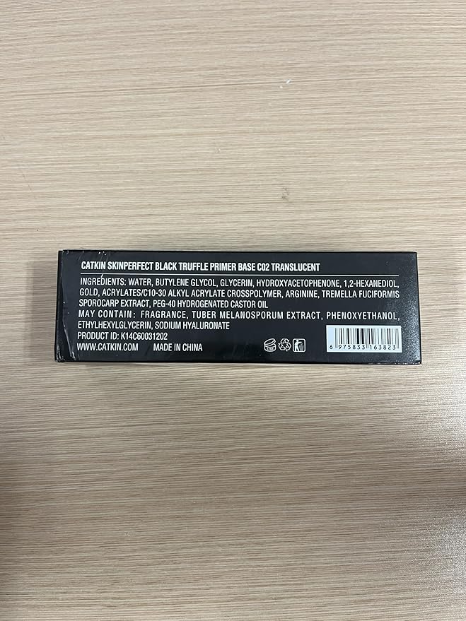 CATKIN Face Makeup Primer Base Ultra Hydrating Essense Natural Glow Finish for Dry Skin Blur Pores Infused with Black Truffle Serum & Hyaluronic acid Translucent Oil Free Formula-VivaGrace Women