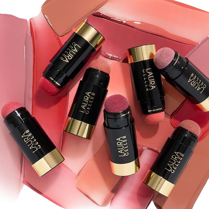 LAURA GELLER NEW YORK Serum Blush Tint, Lightweight Liquid Blush for Cheeks, Weightless Watercolor Sheer Finish, Graceful Guava-VivaGrace Women