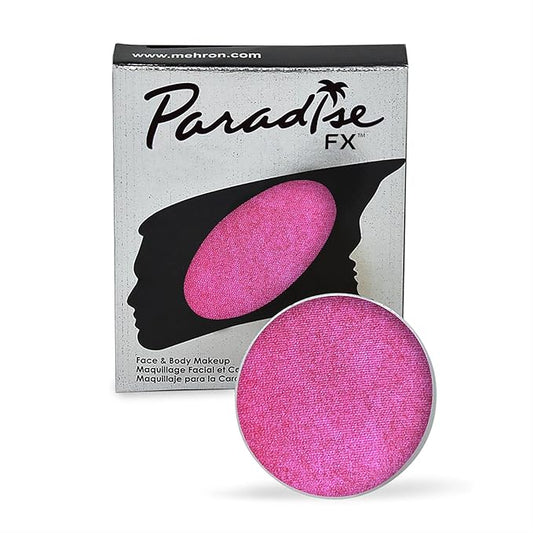Mehron Makeup Paradise Makeup AQ Refill Size | Stage & Screen, Face & Body Painting, Cosplay, Halloween | Water Activated Face Paint, Body Paint, Cosplay Makeup .25 oz (7 ml) (Metallic Fuchsia)-VivaGrace Women