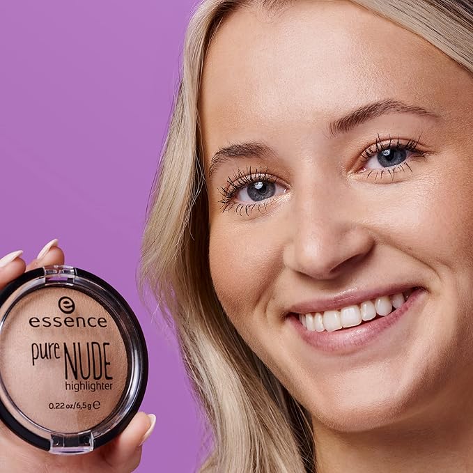 essence | Pure NUDE Highlighter, 10 Be My Highlight | Natural and Subtle Glow | Vegan & Cruelty Free | - Beige-VivaGrace Women