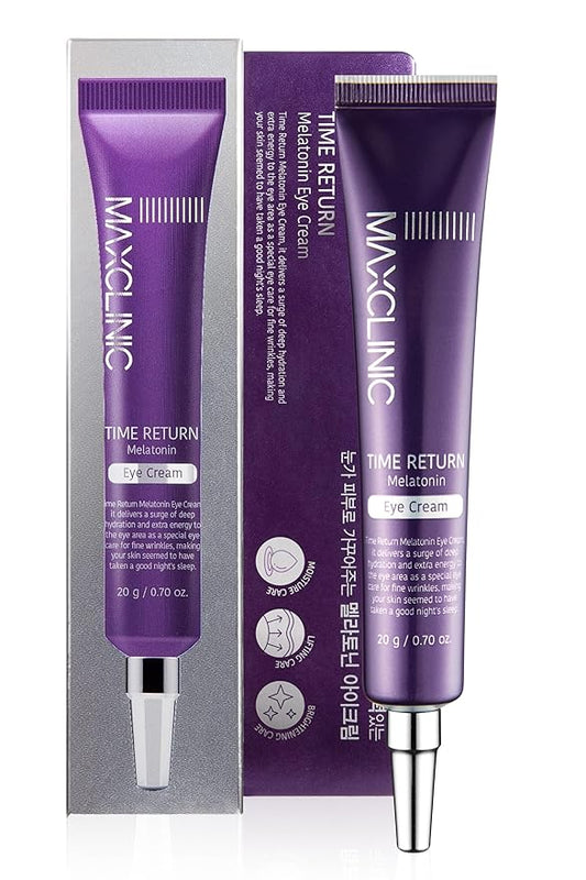Time Return Melatonin Eye Cream for Dark Circles & Fine Lines | Clarifying Eye Cream for Bags Under Eyes | Firming Eye Cream for Fine Lines| Moisturizing Eye Cream for Eye Care (0.70 oz)-VivaGrace Women