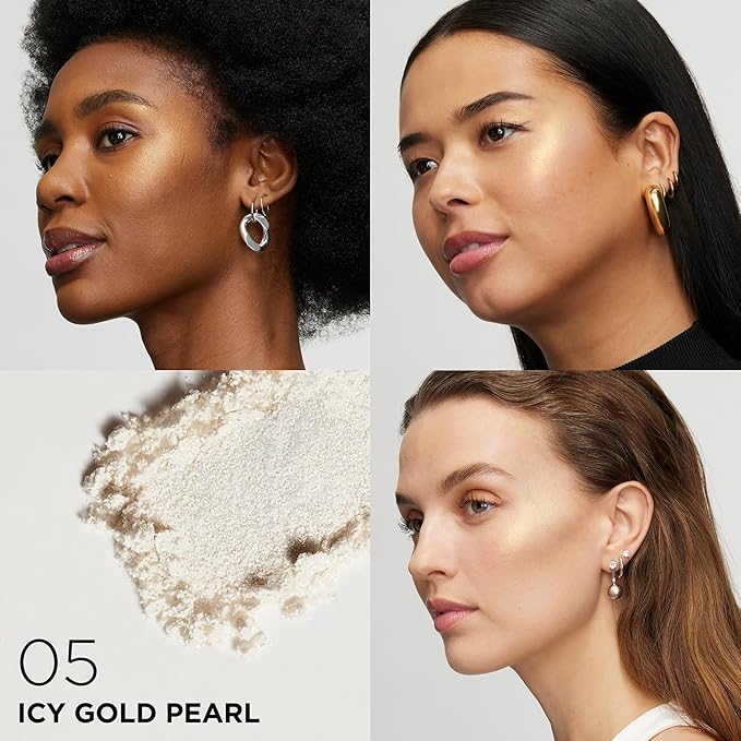 L'Oreal Paris Infallible Up to 24HR Highlighter, Longwear Powder Highlighter For All Day Glow, Icy Gold, 0.31 Oz-VivaGrace Women