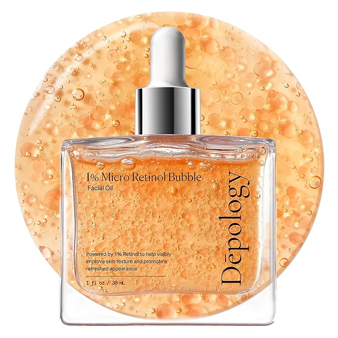 1% Retinol Face Oil with Firming, Smoothing & Glowing– Retinol Serum for Face, Lightweight Squalane Facial Oil for Fine Lines, Texture & Anti-Aging, Gentle for All Skin 1.01 fl oz-VivaGrace Women