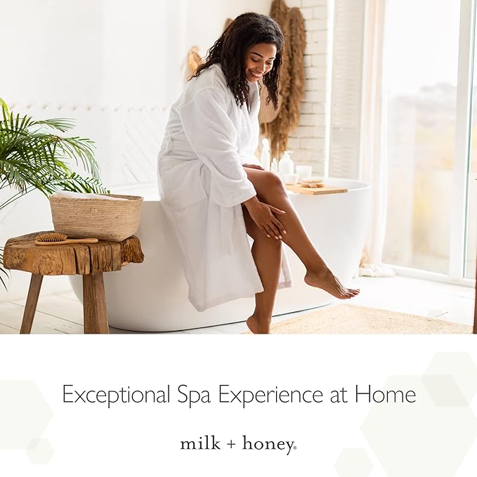 milk + honey Exfoliating Body Scrub No. 5 – Natural Sea Salt & Sugar Polish with Coconut, Lemon & Vanilla – Gentle Scrub for Sensitive Skin, Women & Men – 7 oz-VivaGrace Women