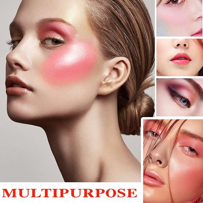 Cream Blush Stick (02) with Brush, Waterproof, Long Lasting, Shimmery Finish, Medium Coverage, Stick Pack, 40g, for All Skin Tones-VivaGrace Women