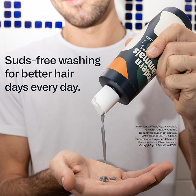 Modern Mammals Men's Shampoo Alternative I Sulfate Free CoWash I Enhances Natural Hair Volume I Lather Free, Cleansing, Hydrating, Replaces Conditioner, 2 in 1, I Barber Recommended, (8oz)-VivaGrace Women