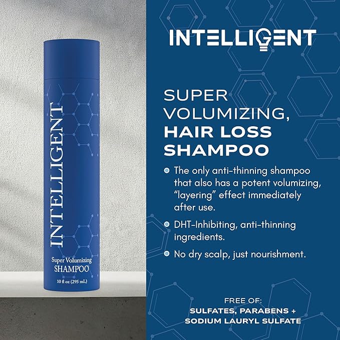 Intelligent Super Volumizing Hair Loss Shampoo - Strengthens Weakened Hair and Maximizes Volume | 10 fl oz (290 ml)-VivaGrace Women