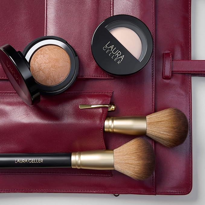 LAURA GELLER NEW YORK Setting Powder Brush - Makeup Brush for Setting - Set Face Makeup without Caking - Smooth Finish-VivaGrace Women