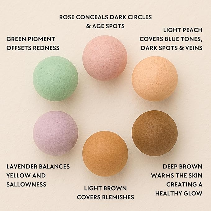 Ready to Wear Lasting Couture Finish - Color Correcting Powder Makeup Compact, Universal Correcting Foundation - Deluxe Size-VivaGrace Women