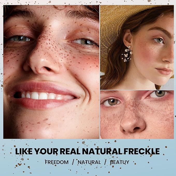 2-in-1 Dual Ended Microblading Freckle Pen & Freckle Stamp,Waterproof Freckle Stamp & Precise 15°Tip for Natural Lifelike Freckle Makeup,Perfect Make up,Last 24Hrs.-VivaGrace Women