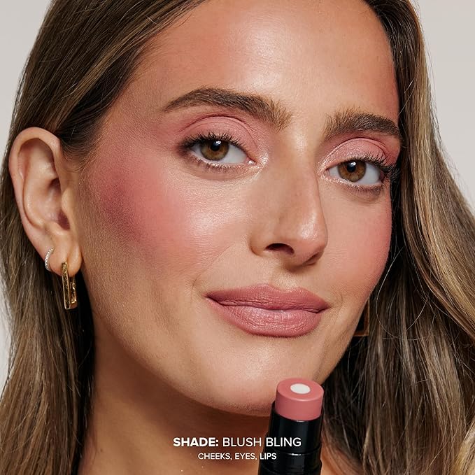 Nudies Matte + Glow Core All Over Face Blush Color - Blush Bling-VivaGrace Women