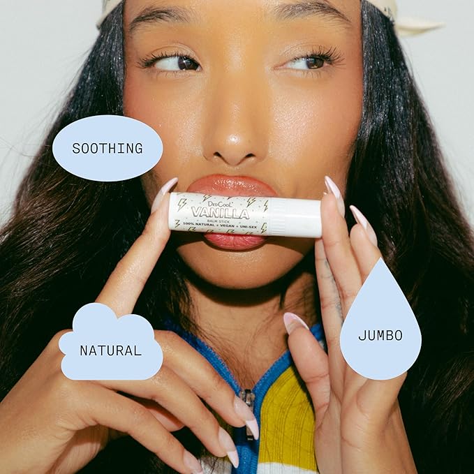 DedCool Lip Balm Stick (Marshmallow) Jumbo, Vegan, Flavored, Coconut Oil Lip Balm, Long Lasting, Moisturization, Hydrates Dry & Chapped Lips, Vegan, Natural, Clean, Non-Toxic, Fragrance For All-VivaGrace Women