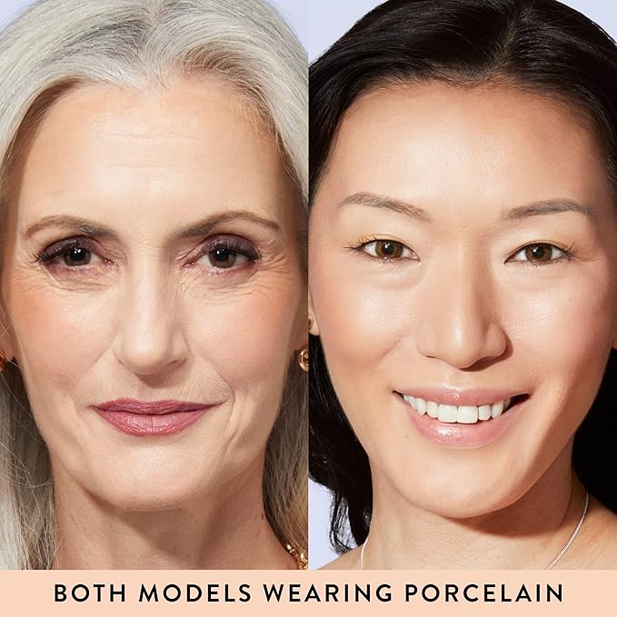 LAURA GELLER NEW YORK Award-Winning Baked Balance-n-Brighten Color Correcting Powder Foundation - Porcelain - Buildable Light to Medium Coverage - Demi-Matte Natural Finish-VivaGrace Women