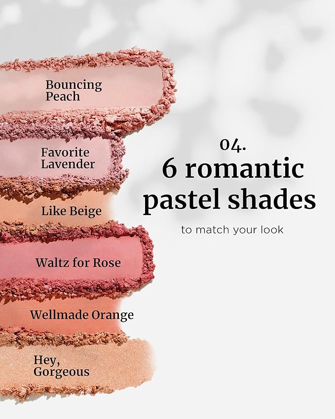 VDL Cheekstain Pastel Blush for Cheeks (Favorite Lavender, 0.2oz) - Lightweight, Velvet Powder Formula - Seamless, Long-Lasting, Natural-Looking Glow | Korean Makeup-VivaGrace Women