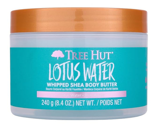 Tree Hut Lotus Water Whipped Shea Body Butter | Long-lasting Hydration Leaves Skin Feeling Soft & Moisturized | Lightweight | Nourishing Essential Body Care | 8.4 fl oz.-VivaGrace Women