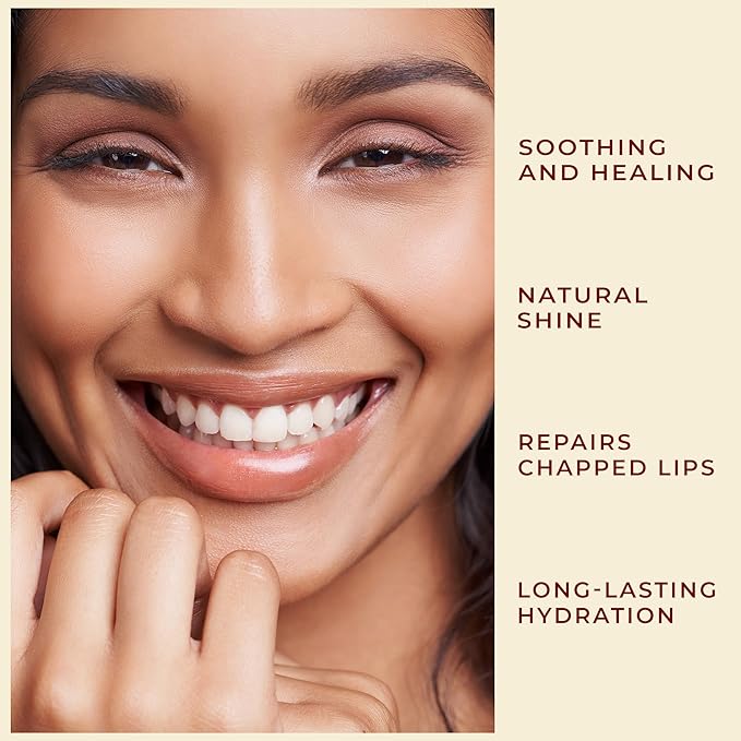 Mango Lip Balm Hydrating & Nourishing, Natural, Long-Lasting Lip Moisturizer with Castor Oil, Barrier Protection, Smooth Lip Care, Chapped Lip Repair, Non-Waxy & Cruelty-Free, Gentle for All Ages-VivaGrace Women