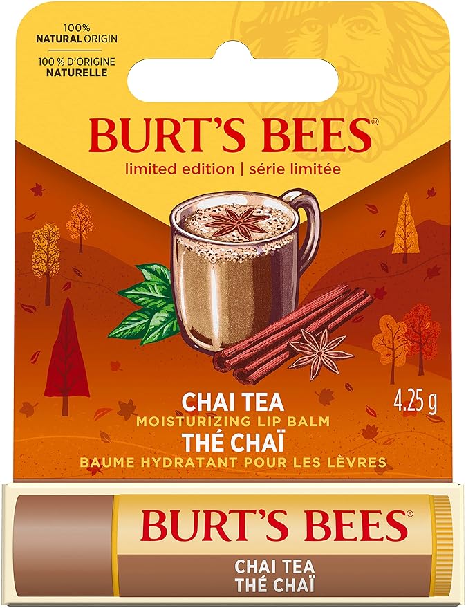 Burt's Bees Chai Tea Lip Balm Blister, 0.15 Ounce-VivaGrace Women