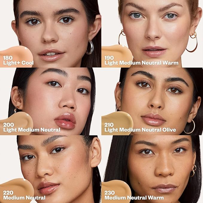 Kosas Revealer Skin-Improving Foundation with SPF 25 Protection - Hydrate, Brighten, Soothe, Plump, Protect Skin - Smoothing Texture, Natural Finish and Clean Formula - Light Medium Neutral Olive 210-VivaGrace Women