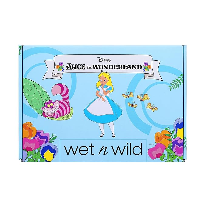 wet n wild Alice in Wonderland PR Box - Makeup Set with Versatile Brushes, Buildable & Blendable Palettes, Vibrant Colors, & Lip Glosses for Unique Looks, Cruelty-Free & Vegan-VivaGrace Women