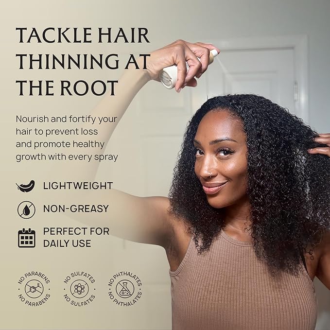 Hair Growth Oil Spray - 100% Pure Ingredients For Non Greasy, Thicker & Stronger Hair - Organic Batana, Castor, Biotin, Saw Palmetto, and Rosemary Oil for Men & Women Scalp - 4 FL OZ-VivaGrace Women