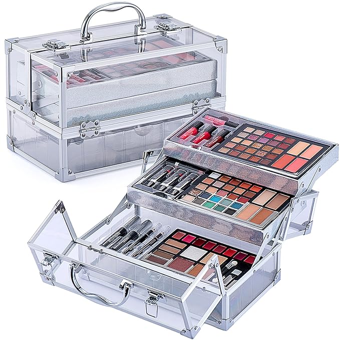 74 Colors Makeup Kit All-in-one Makeup Set, Cosmetic-Gift for Women -Include Makeup Brush Set, Eyeshadow Palette, Brow Powder, Eyebrow Pencil, Lip brush -(Multicolor 102)-VivaGrace Women