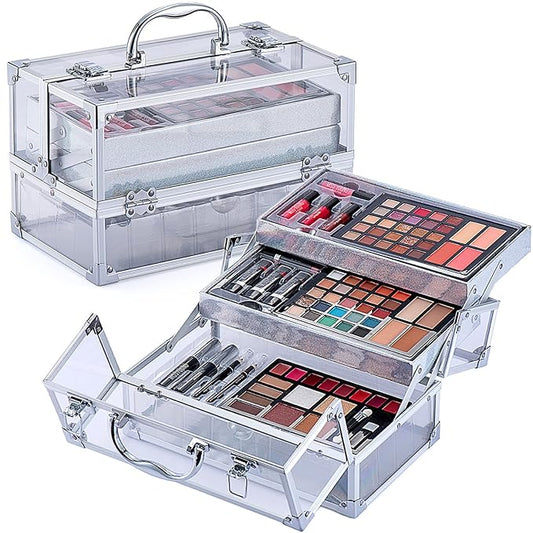 74 Colors Makeup Kit All-in-one Makeup Set, Cosmetic-Gift for Women -Include Makeup Brush Set, Eyeshadow Palette, Brow Powder, Eyebrow Pencil, Lip brush -(Multicolor 102)-VivaGrace Women