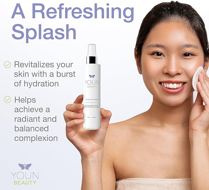 YOUN Beauty Green Tea Toner Face Mist Spray, 180 ML – Alcohol-Free, pH-Balancing & Hydrating Toner with Green Tea and Chamomile Extracts by Dr. Anthony Youn-VivaGrace Women