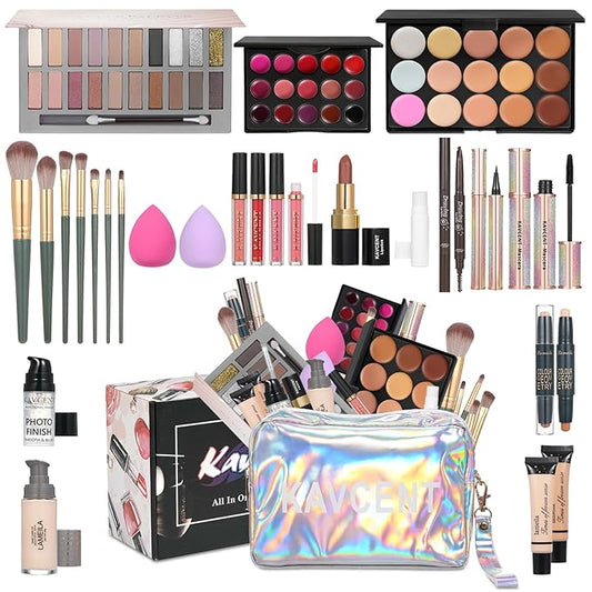 Makeup Kits Makeup Kit for Women Full Kit Makeup Set for Women Foundation Face Primer Eyeshadow Concealer Lipstick Makeup Bag Makeup Sets for Teens-VivaGrace Women