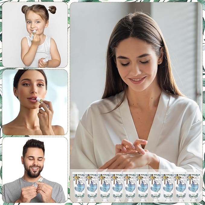 144 Pcs Christian Lip Balm Hand Cream Set Party Favors, Include 36 Bible Lip Balm 36 Moisturizing Hand Cream 36 Bags 36 Cards and Ropes for Accessories Gifts (Biblical, Cross)-VivaGrace Women