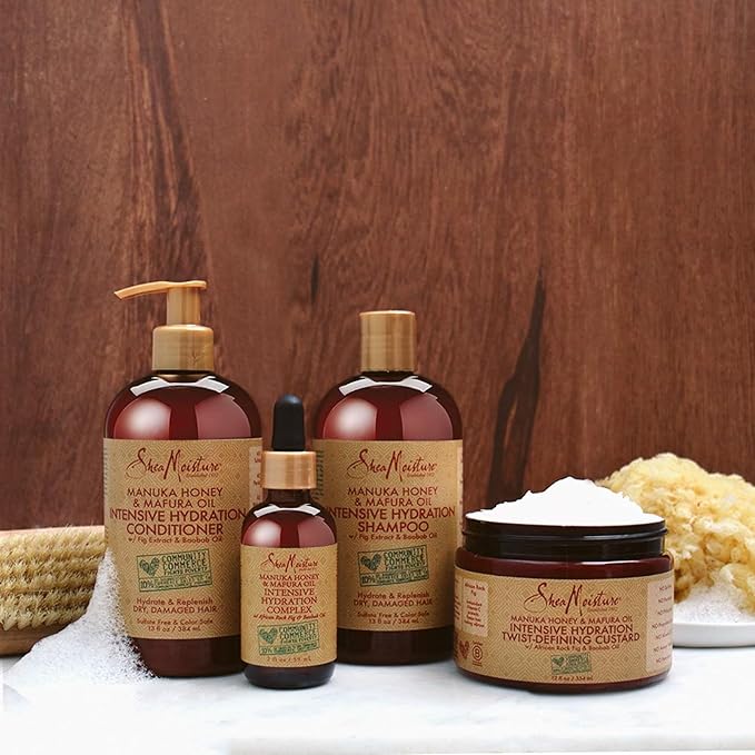 SheaMoisture Conditioner Intensive Hydration for Dry, Damaged Hair Manuka Honey and Mafura Oil to Nourish and Soften Hair 13 oz-VivaGrace Women