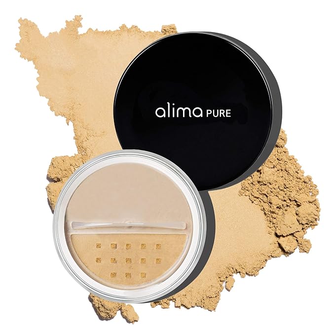 Alima Pure Matte Foundation Loose Mineral Powder Foundation Makeup, Loose Powder Makeup Oil Free Talc Free Powder, Natural Makeup Mineral Foundation Full Coverage Natural Foundation Powder .15 oz/4.5g-VivaGrace Women