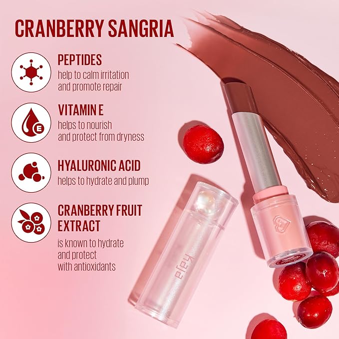 Kaja Juicy Glass Lip Balm | Plumping, Hydrating, Korean Lip Balm, Moisturizing Lip Care, 24hrs Long-lasting Hydration, Nourishing Lip Care | Cranberry Sangria, 0.15 oz.-VivaGrace Women