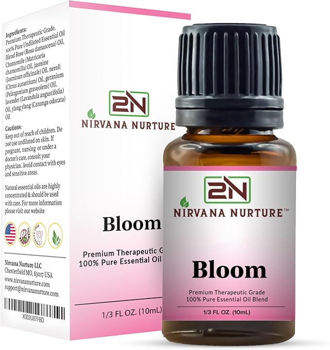 Bloom Blend 100% Pure Natural Premium Grade, Undiluted, Happiness, Mood Booster, Aromatherapy, Calm, Relax-VivaGrace Women