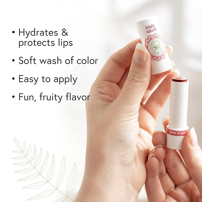 Honeybee Gardens Totally Natural Nudie Patootie Tinted Lip Balm, Nourishing Moisture With A Kiss Of Color, Vegan, Gluten-Free-VivaGrace Women
