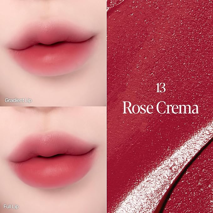 Espoir Couture Lip Tint Fitting Blur #13 Rose Crema 0.14oz | Soft and Creamy Color for Blurry Lip Look | Smudge-Proof Fixing Lip Stain | Lightweight and Comfortable Matte Finish-VivaGrace Women