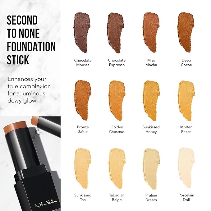 Glamazon Second to None Foundation Stick, Tabagian Beige, Light-to-Full Coverage, Weightless Makeup With a Glowy Natural Finish-VivaGrace Women