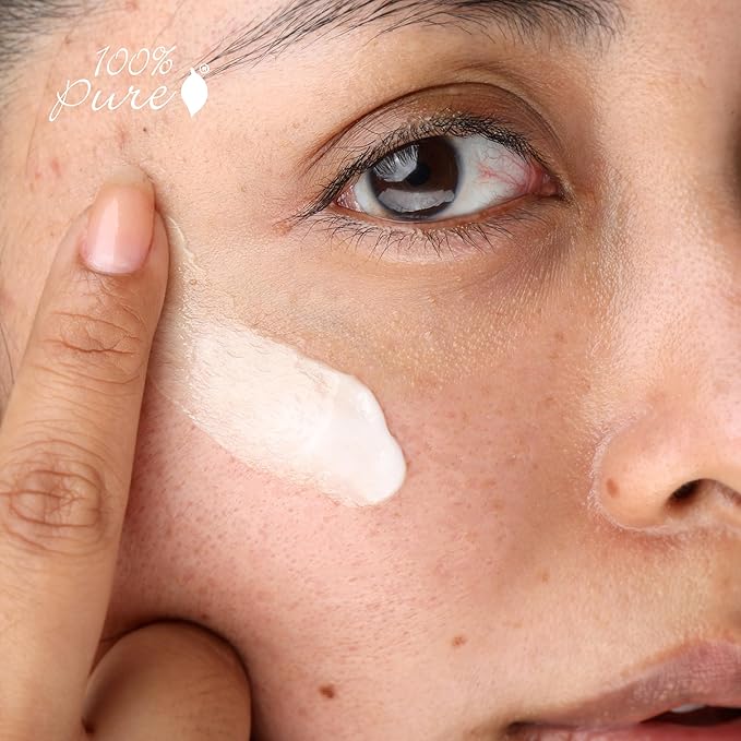 100% PURE Luminous Face Primer Illuminating Makeup Base & Moisturizer with Anti-Aging Antioxidants - Glowy Long-Lasting & Pore Diminishing Cosmetics Prep, Flawless Soothing Hydration - 1 oz-VivaGrace Women