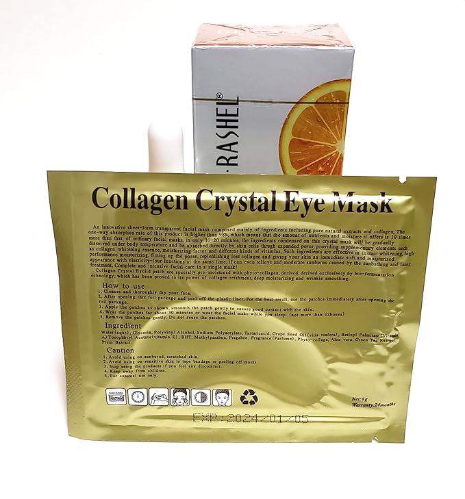 Vitamin C Eye Anti - Aging Serum Essence | Hyaluronic Acid and Collagen, Reduce Wrinkles, Remove Dark circles & Puffiness, Size (1.01 oz)-VivaGrace Women