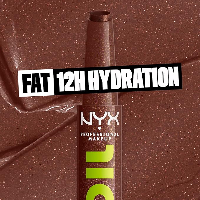 NYX PROFESSIONAL MAKEUP Fat Oil Slick Click, Lightweight, Buildable, Pigmented Vegan Lip Balm - Trending Topic-VivaGrace Women