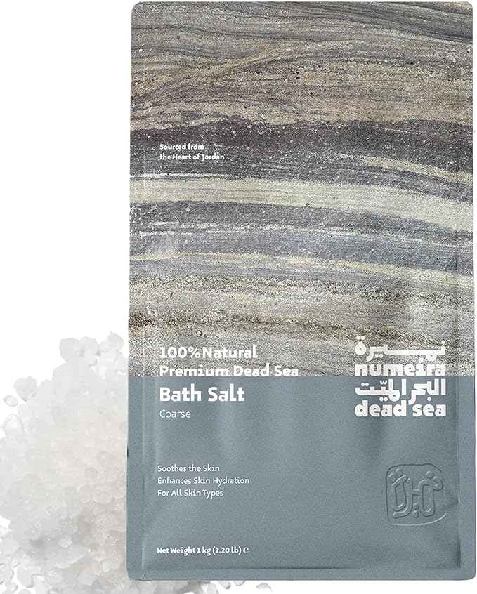 Dead Sea Salts for Soaking Relaxing Sea Salt Bath Soak for Body Rejuvenation - Natural Mineral Salts - Coarse Dead Sea Salt Unscented Bath Salts for Women & Men (8.82 oz)-VivaGrace Women
