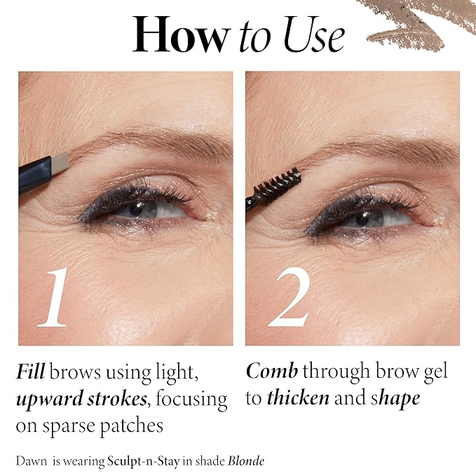 LAURA GELLER NEW YORK Sculpt-n-Stay Waterproof Brow Pencil & Gel- Blonde-VivaGrace Women