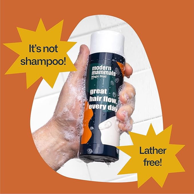 Modern Mammals Men's Shampoo Alternative I Sulfate Free CoWash I Enhances Natural Hair Volume I Lather Free, Cleansing, Hydrating, Replaces Conditioner, 2 in 1, I Barber Recommended, (8oz)-VivaGrace Women