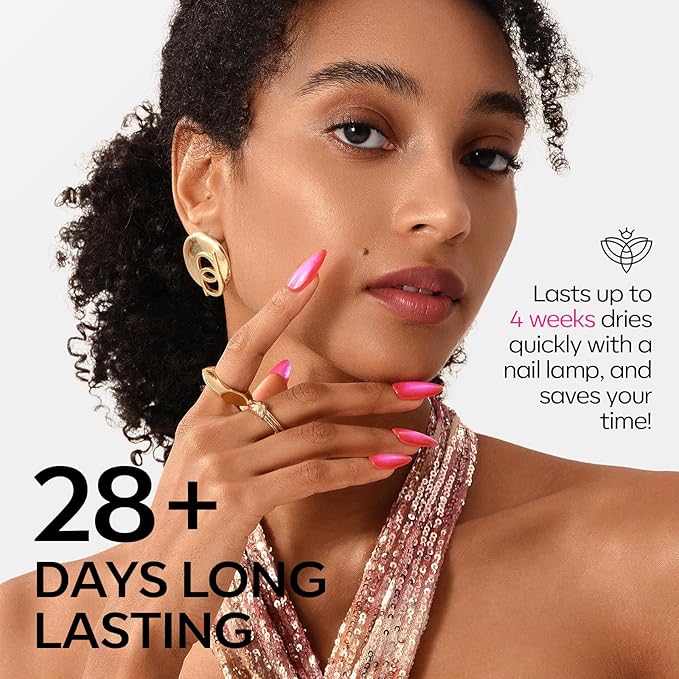 modelones Summer Gel Nail Polish, 6 Colors Jelly Gel Polish Neon LGBT Red Blue Green Pink Purple Nail Art Design Translucent Soak Off Manicure Salon DIY Girls Women Gift-VivaGrace Women