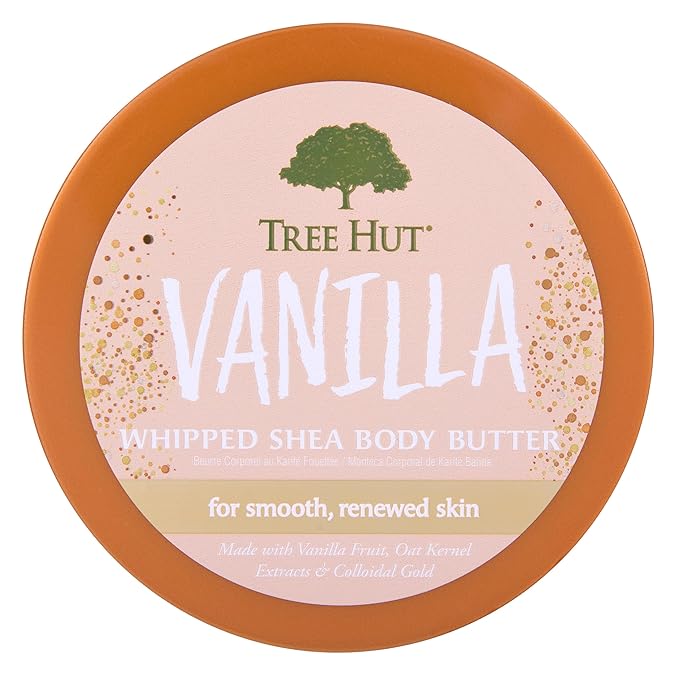 Tree Hut Whipped Shea Body Butter - Vanilla - 8.4 oz - Lightweight, Long-Lasting, Hydrating Moisturizer - Made with Shea Butter-VivaGrace Women